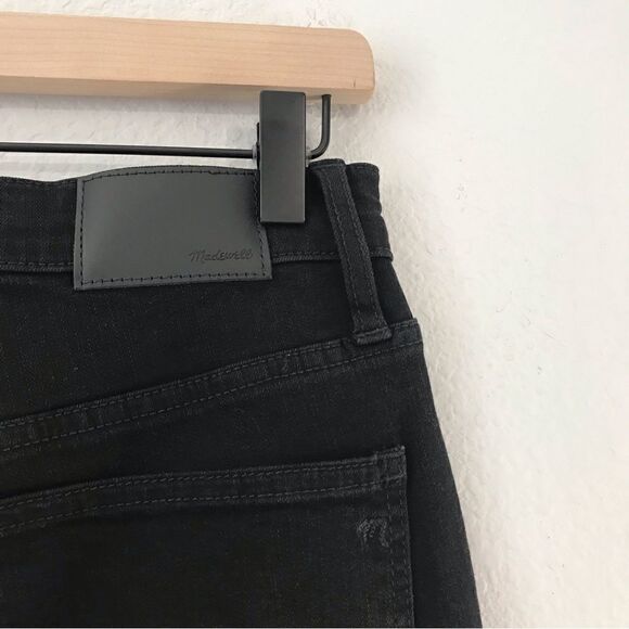 New! Madewell 10" High Rise Roadtripper Supersoft Davie Wash Knee Rip Jeans - Picture 11 of 14